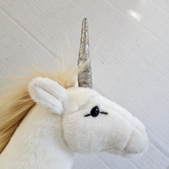 Harry Potter Wizarding World plush unicorn posable legs toy white - Picture 3 of 16